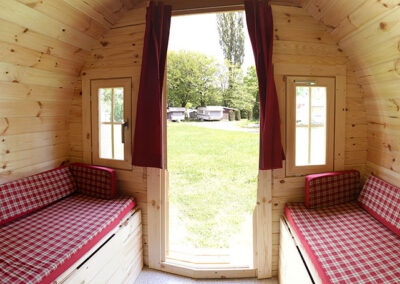 Ausblick auf den Campingplatz Aichelberg