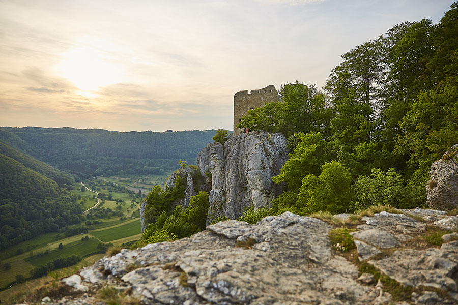 Reußenstein in der Nähe des Campingplatzes
