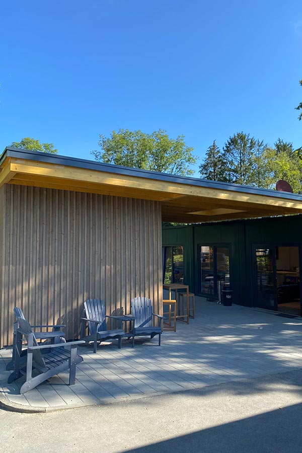 Außenansicht Rezeption Campingplatz